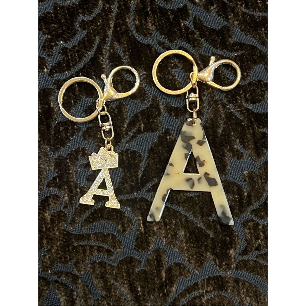 Keychain A Initials Set Of Two Nwot - image 1